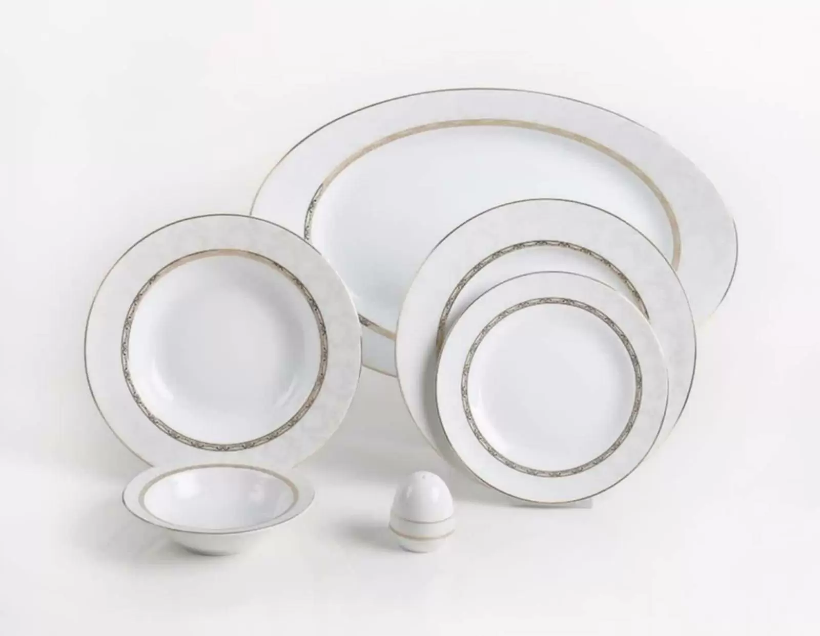 سرویس 28 پارچه چینی زرین-ایتالیا اف (گرد)-6 نفره-هدیه طلایی-درجه عالی کد: 008683